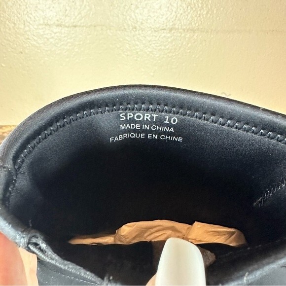 Jeffrey‎ Campbell Black Siren Point Sport Neoprene sock Heeled ankle Boots 10 - Picture 10 of 11